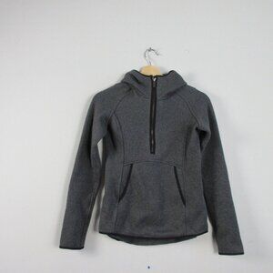 Lululemon Fleece & Thank You Pullover Women Sweatshirt 2 Grey 1/2 Zip Fleece 412